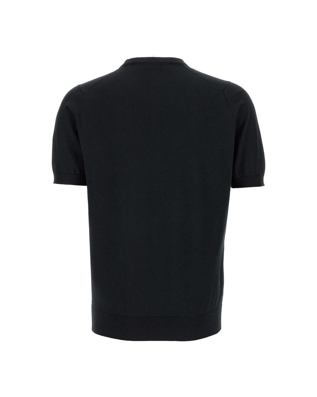 John Smedley Black Round-Neck Knitwear for men