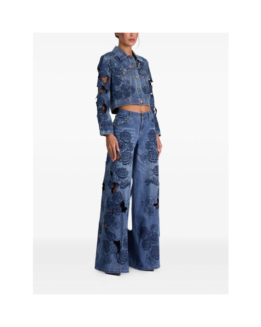 Alice + Olivia Blue Denim Jackets