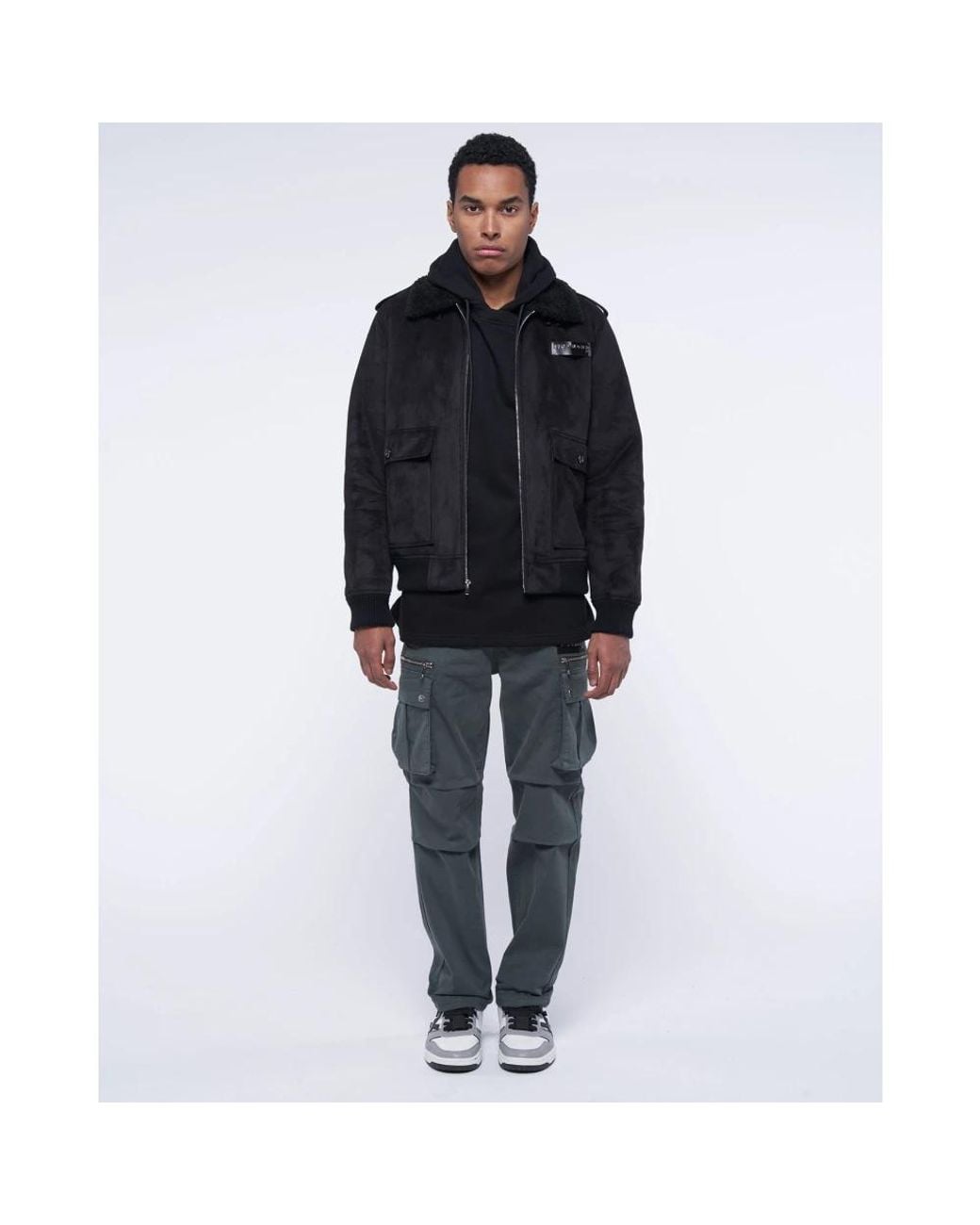 John Richmond Black Bomber Jackets for men