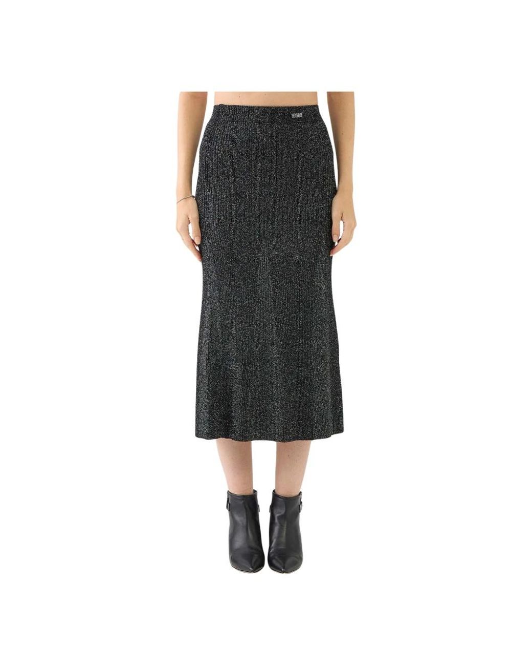 Versace Jeans Couture Black Midi Skirts