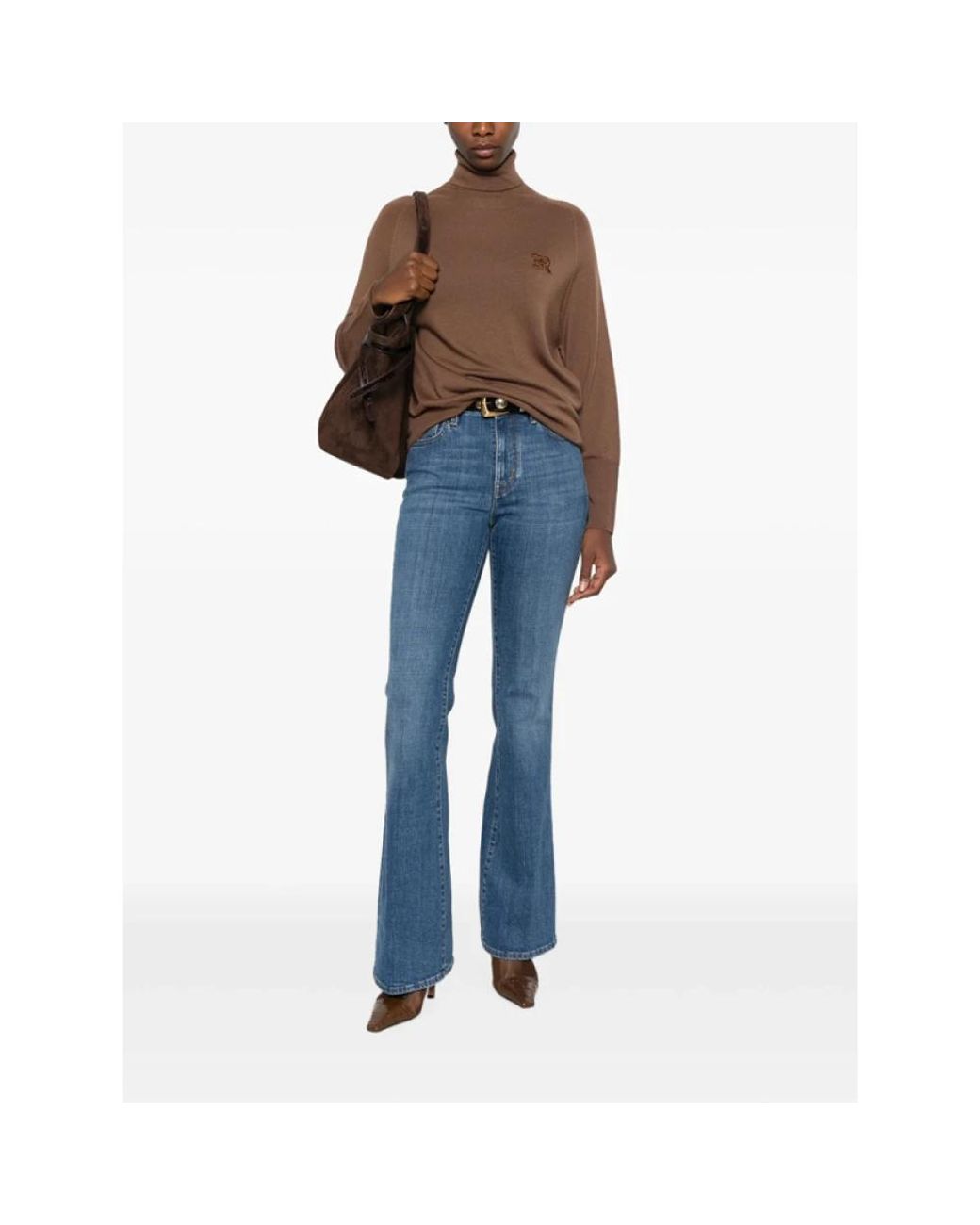 Ermanno Scervino Brown Turtlenecks