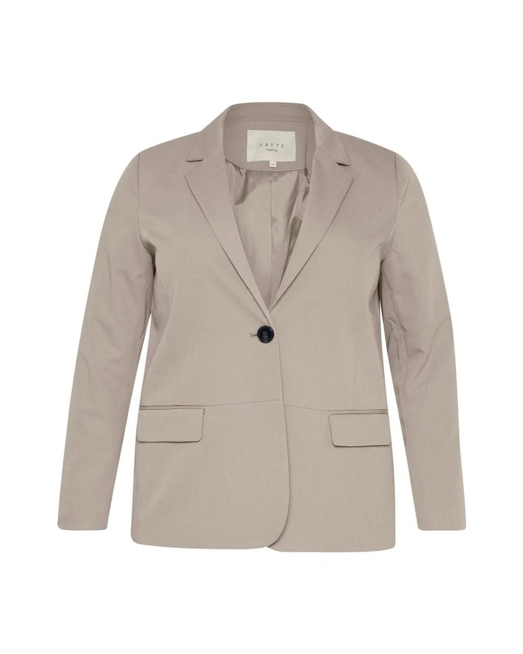 Kaffe Jassen ,Grijs ,Leer Olifantenhuid Melange Blazer in het Gray