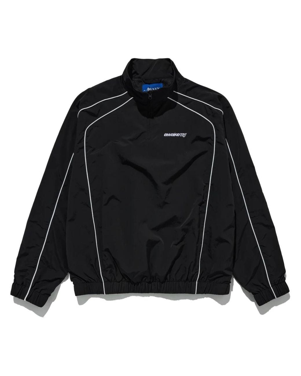 AWAKE NY Jassen ,Zwart ,Quarter Zip Track Jacket in het Black voor heren