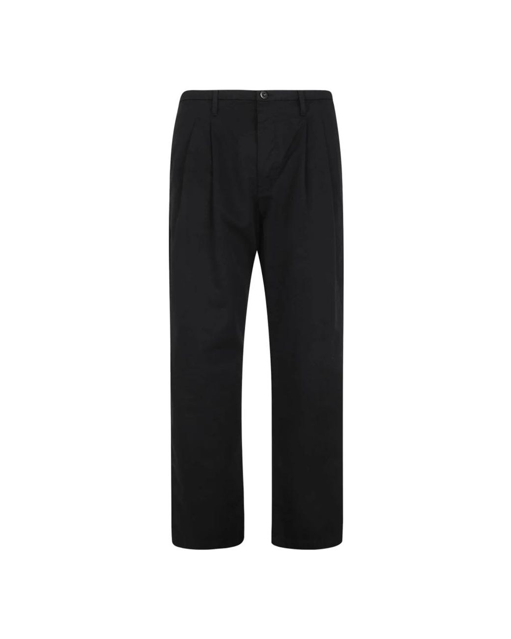 C P Company Black Straight Trousers for men