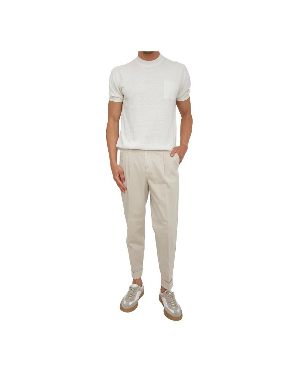 PT Torino Natural Slim-Fit Trousers for men