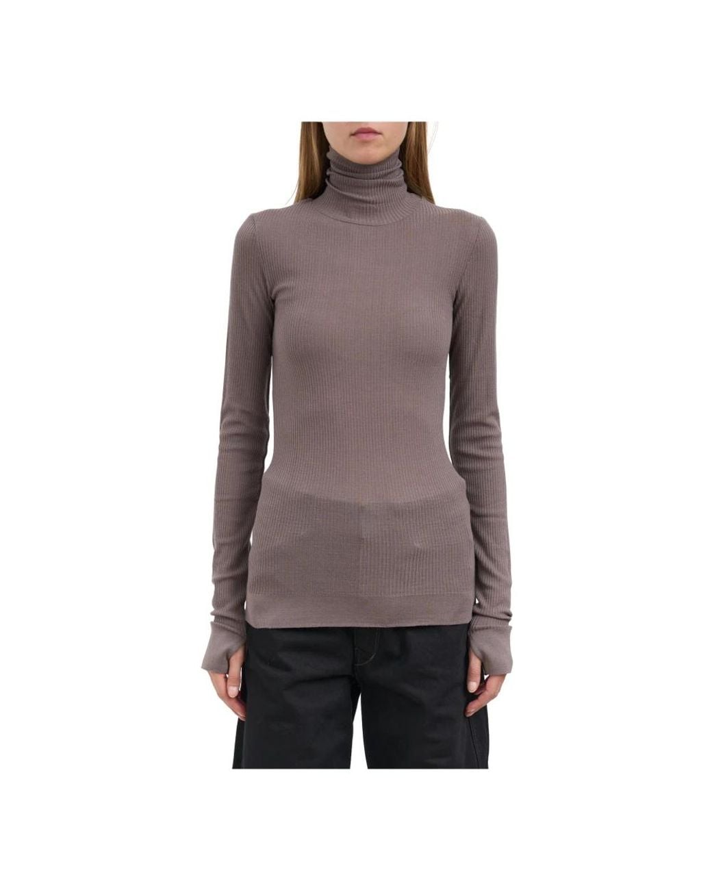 Lemaire Brown Turtlenecks