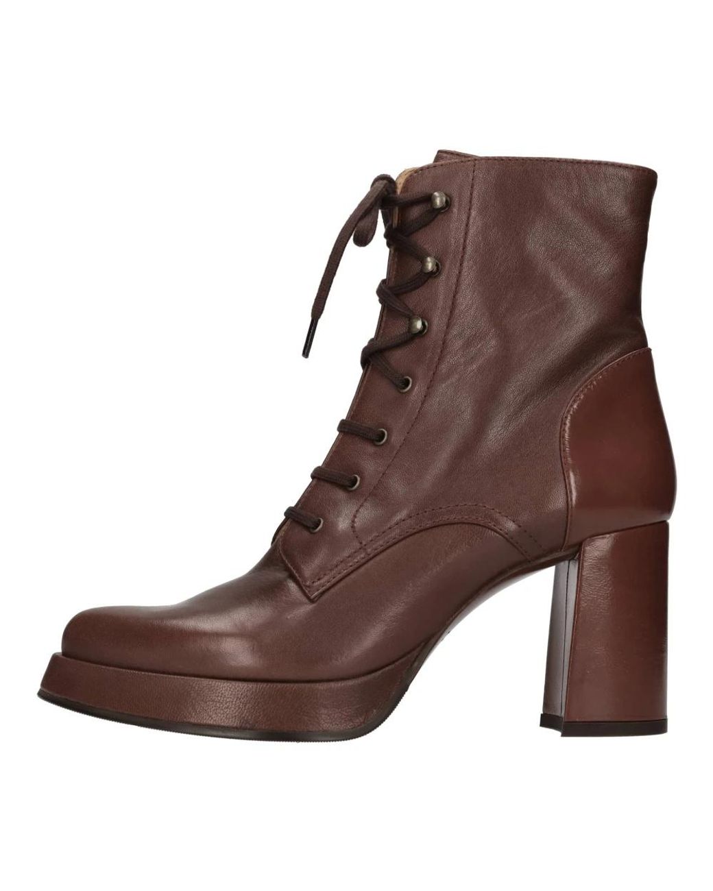 Chie Mihara Brown Lace-Up Boots