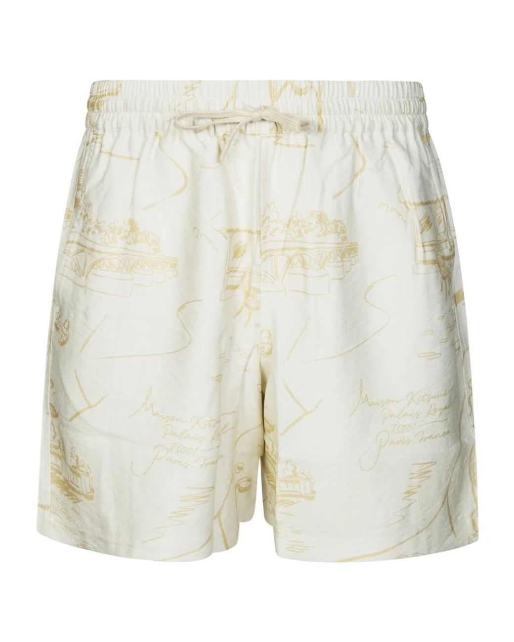 Maison Kitsuné White Casual Shorts for men