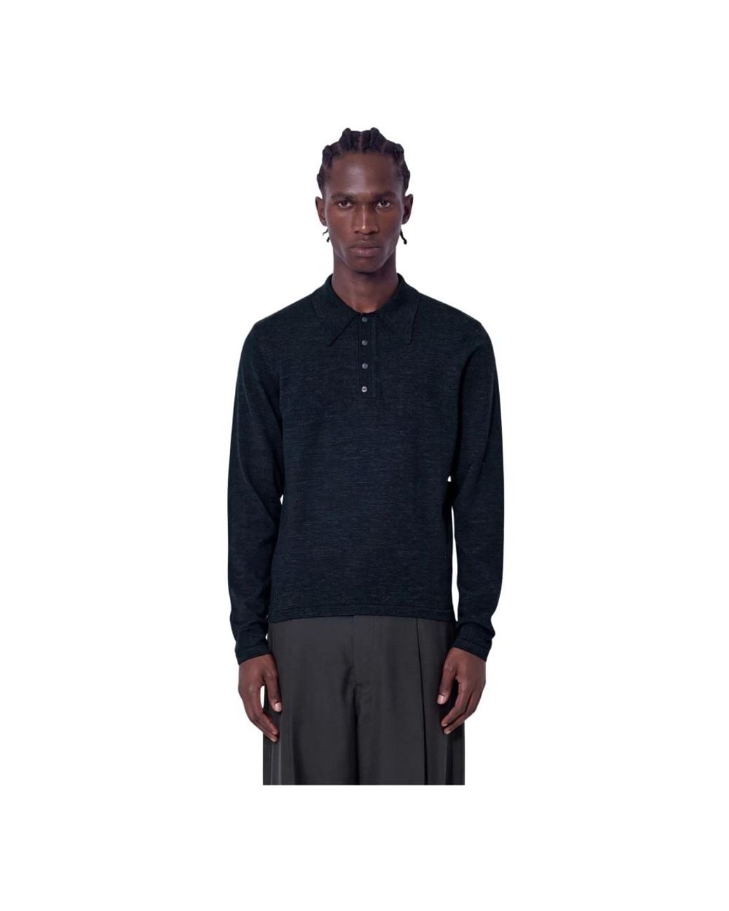 Lemaire Blue Polo Shirts for men