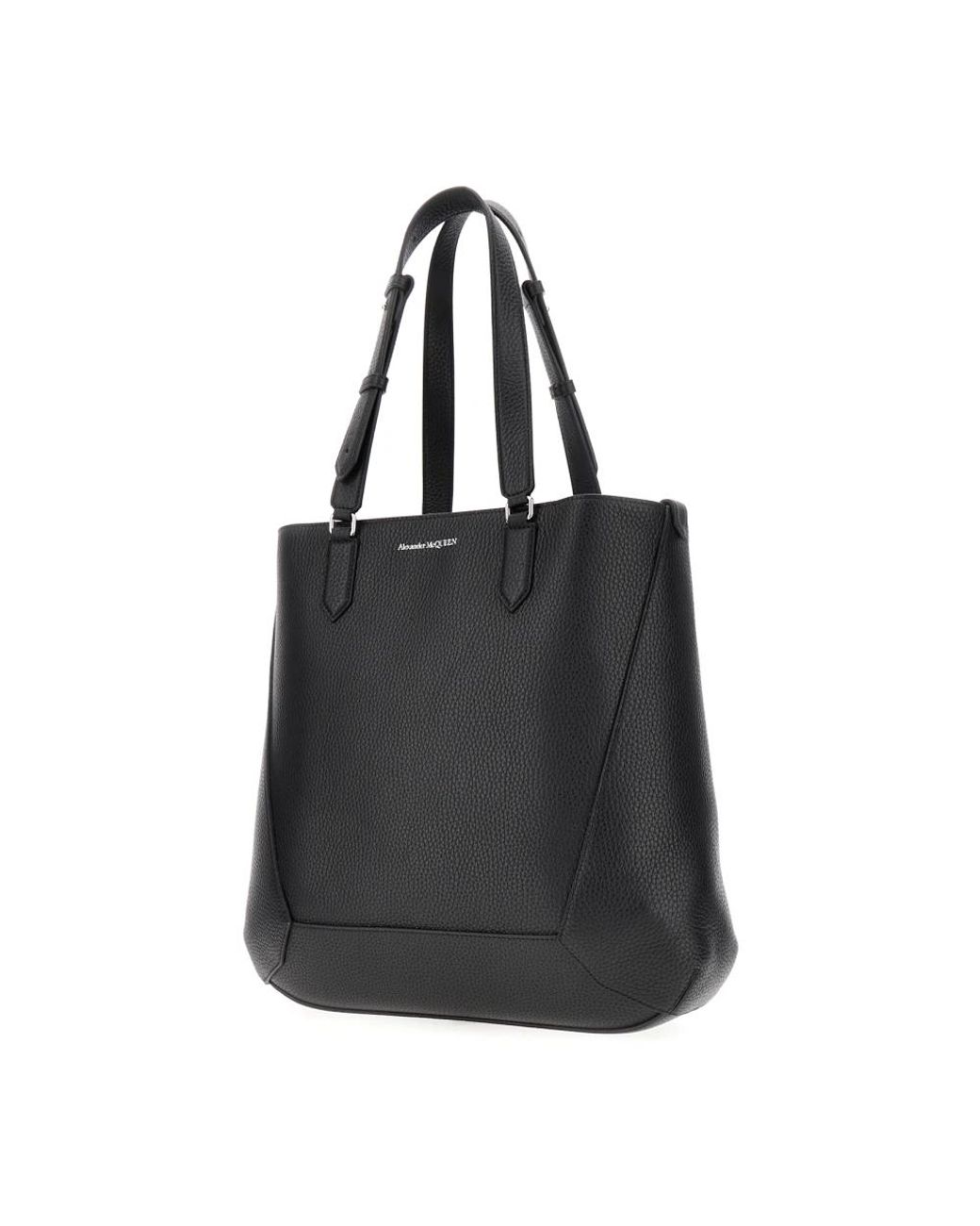 McQueen Black Shopping Bags for men