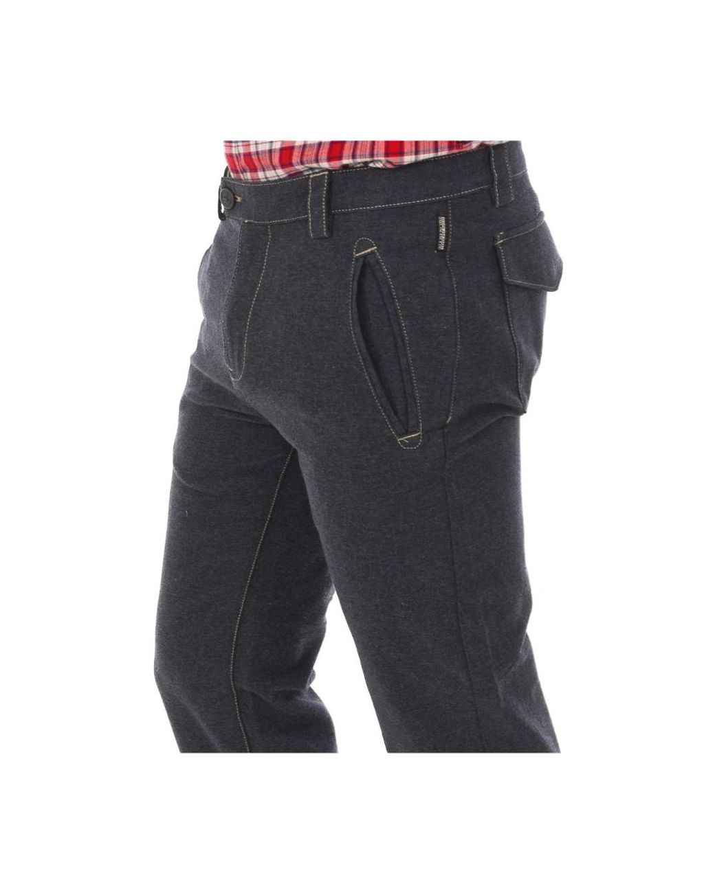 Napapijri Blue Slim-Fit Trousers for men