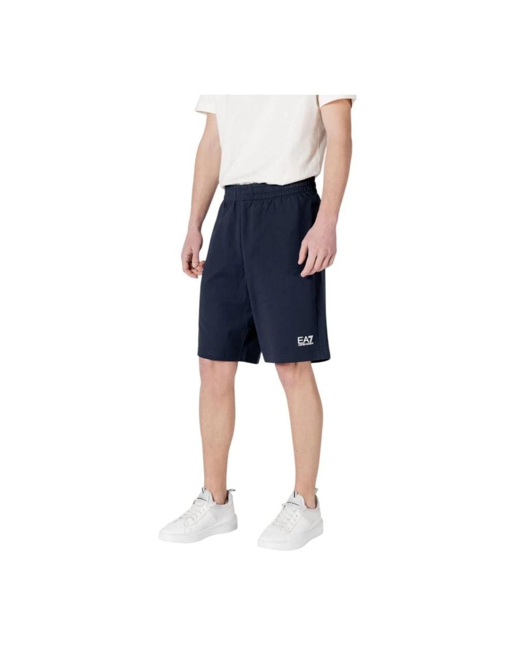 EA7 Blue Casual Shorts for men