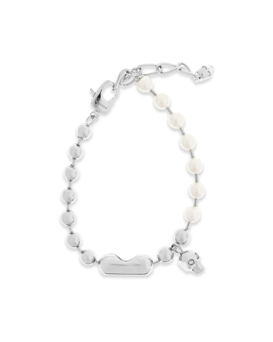 McQueen White Bracelets for men