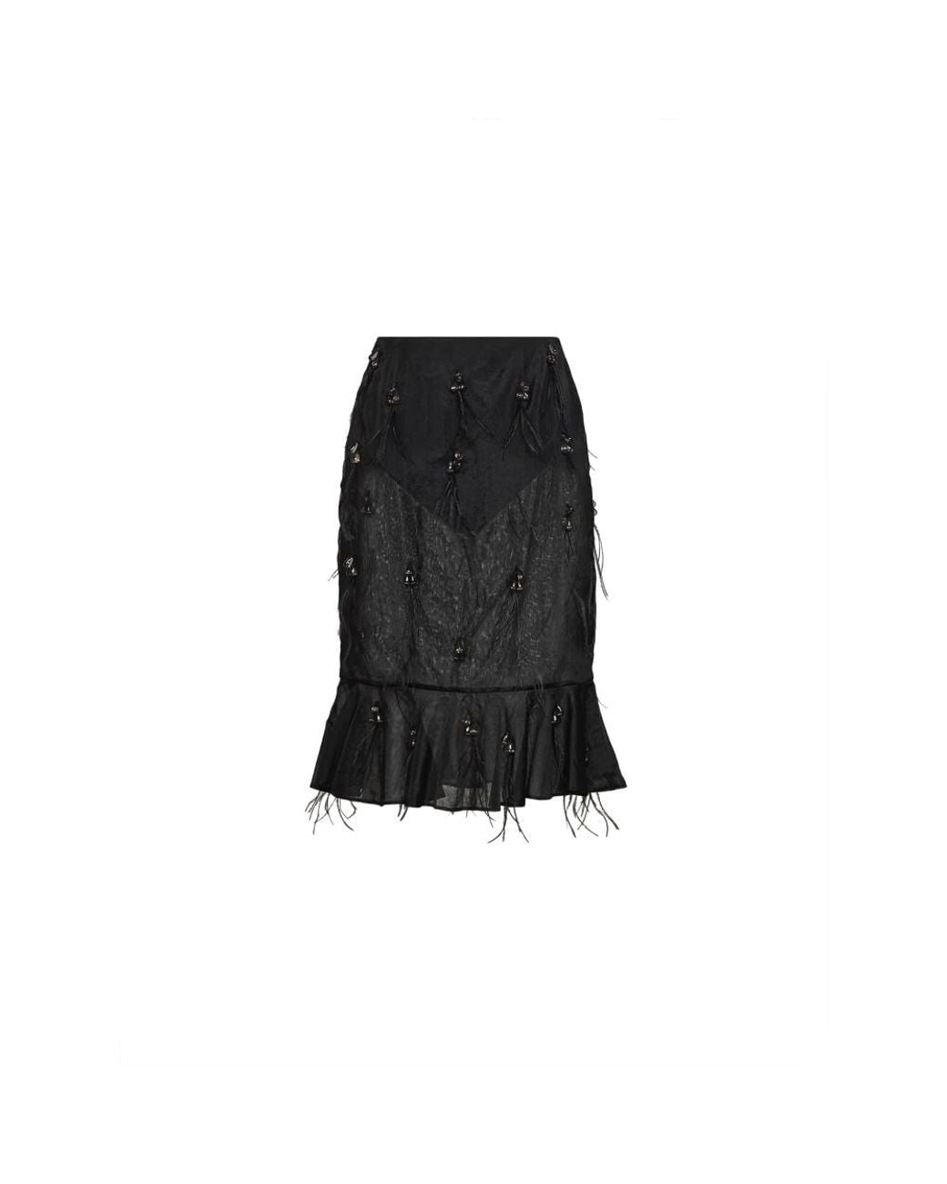 GIUSEPPE DI MORABITO Black Midi Skirts