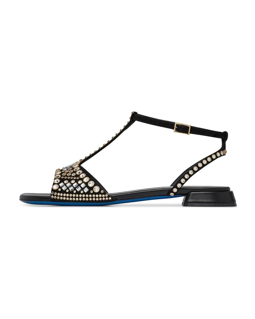 Loriblu Schoenen ,Veelkleurig ,Leer Sandaal Sieraad in het Black