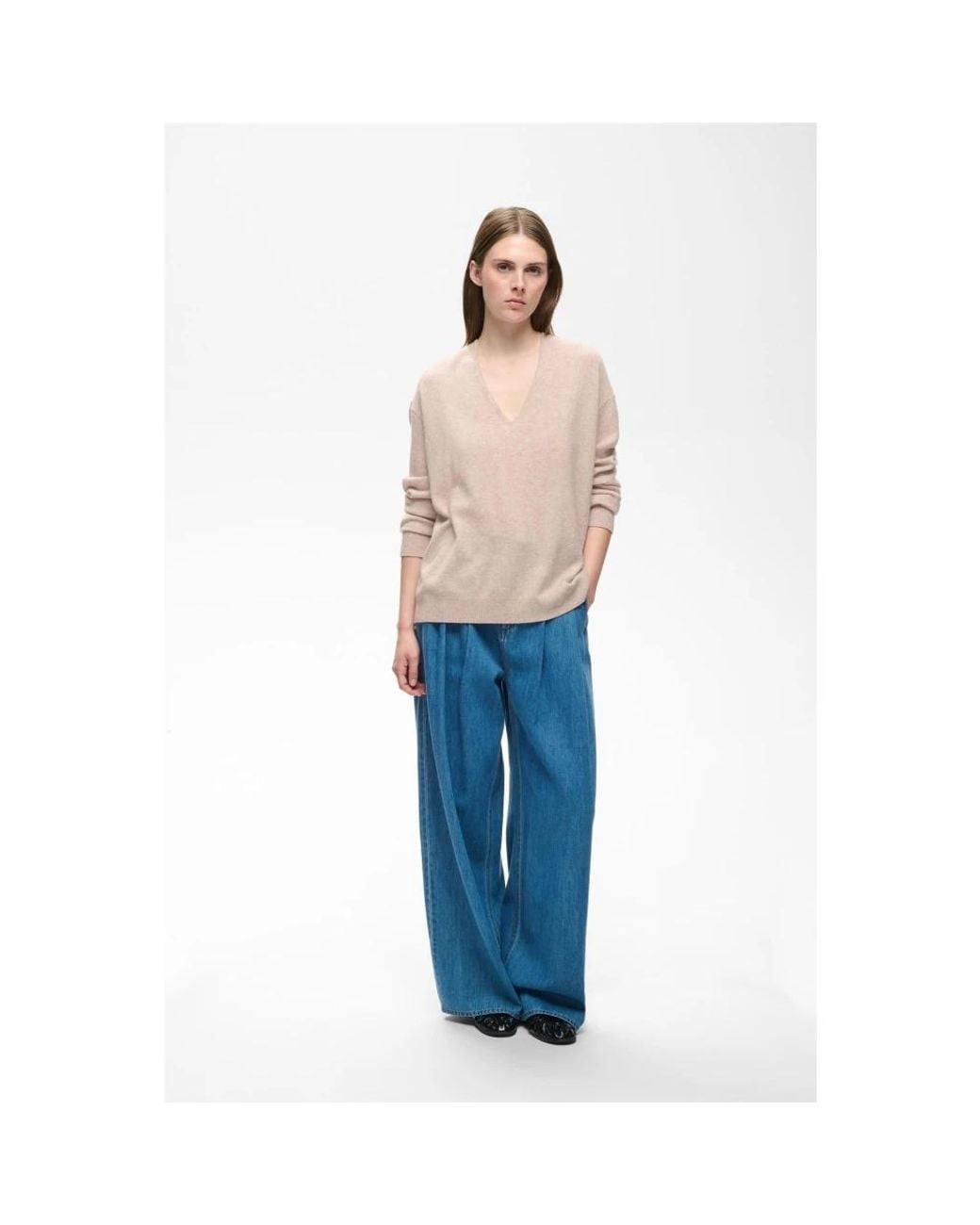 Inwear Gray V-Neck Knitwear