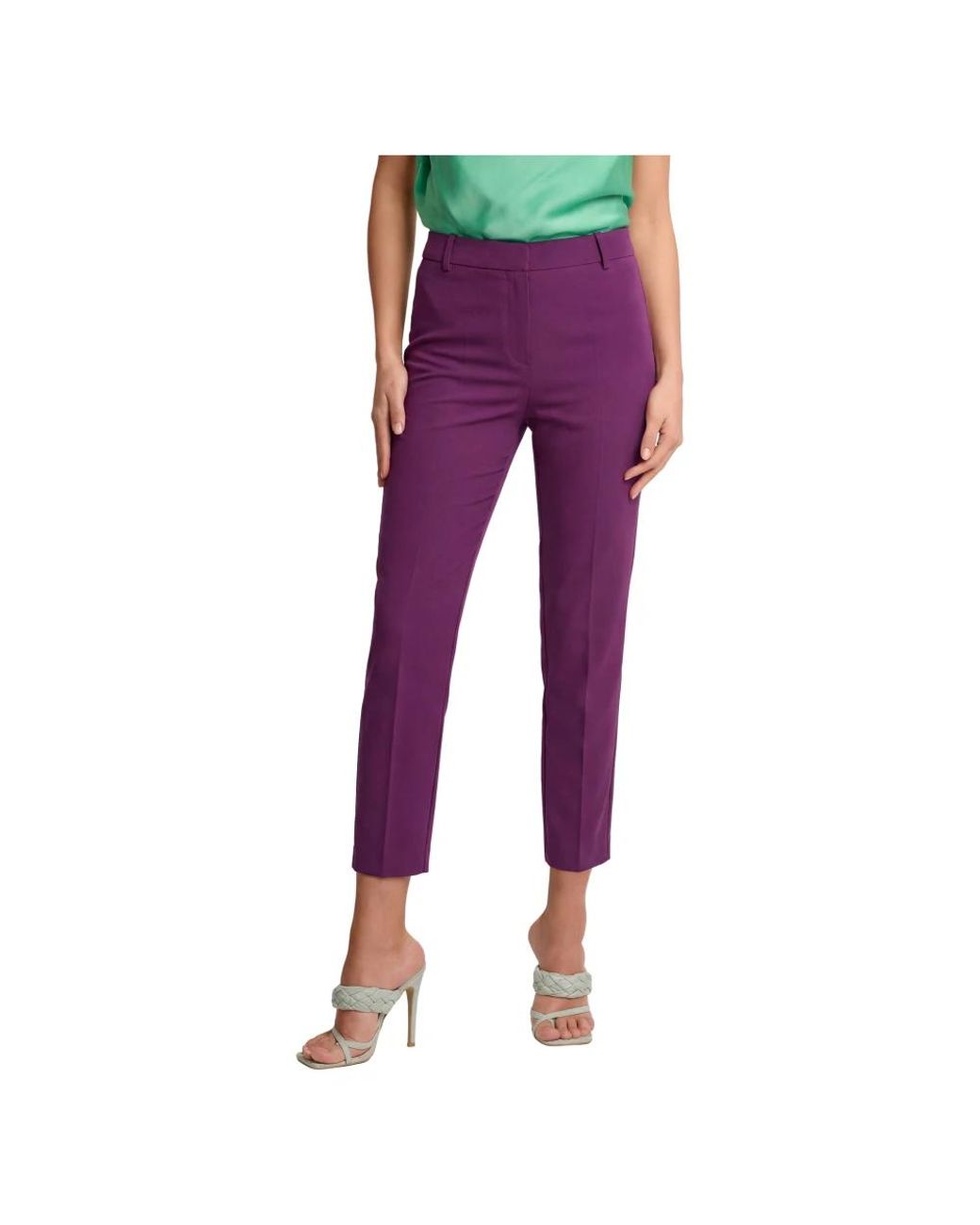 Kocca Purple Cropped Trousers