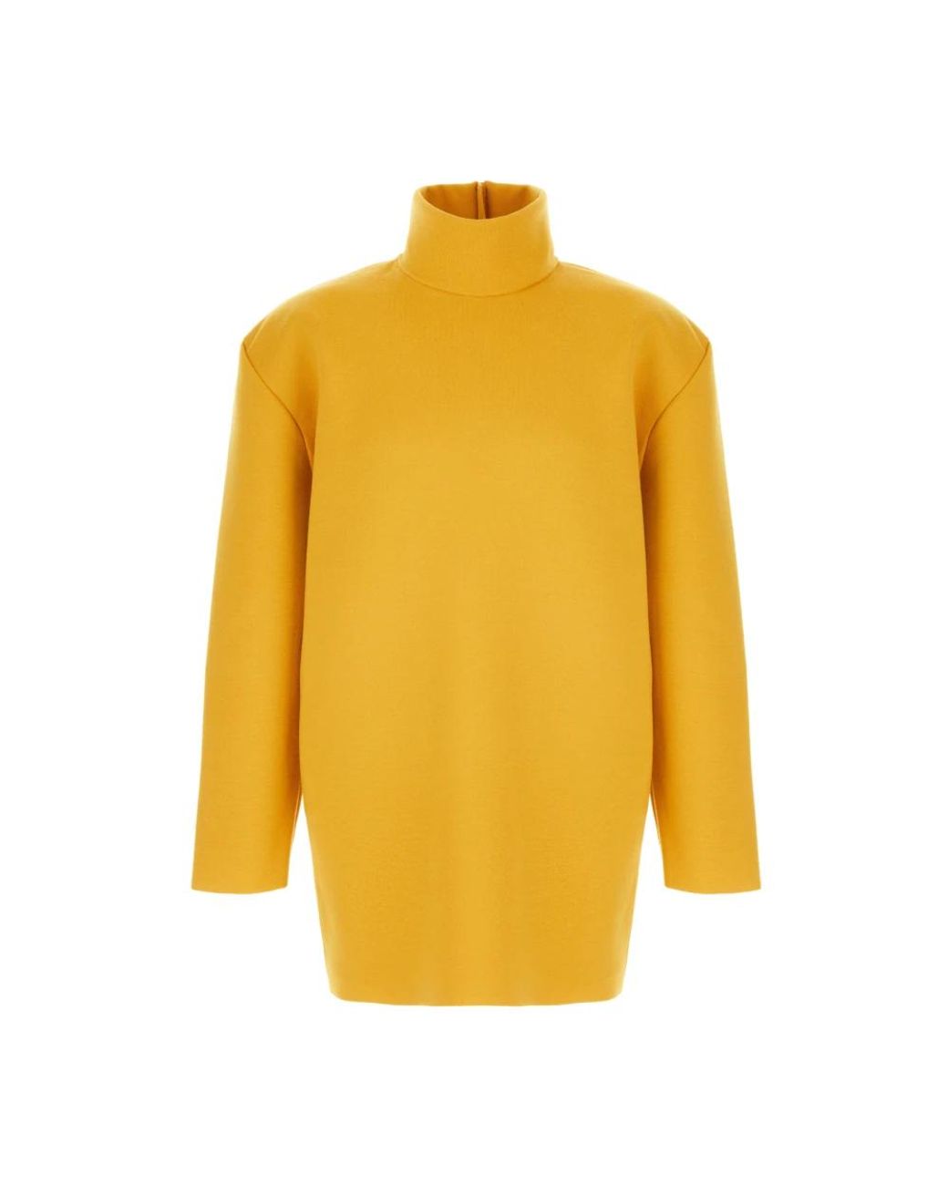 Saint Laurent Yellow Knitted Dresses