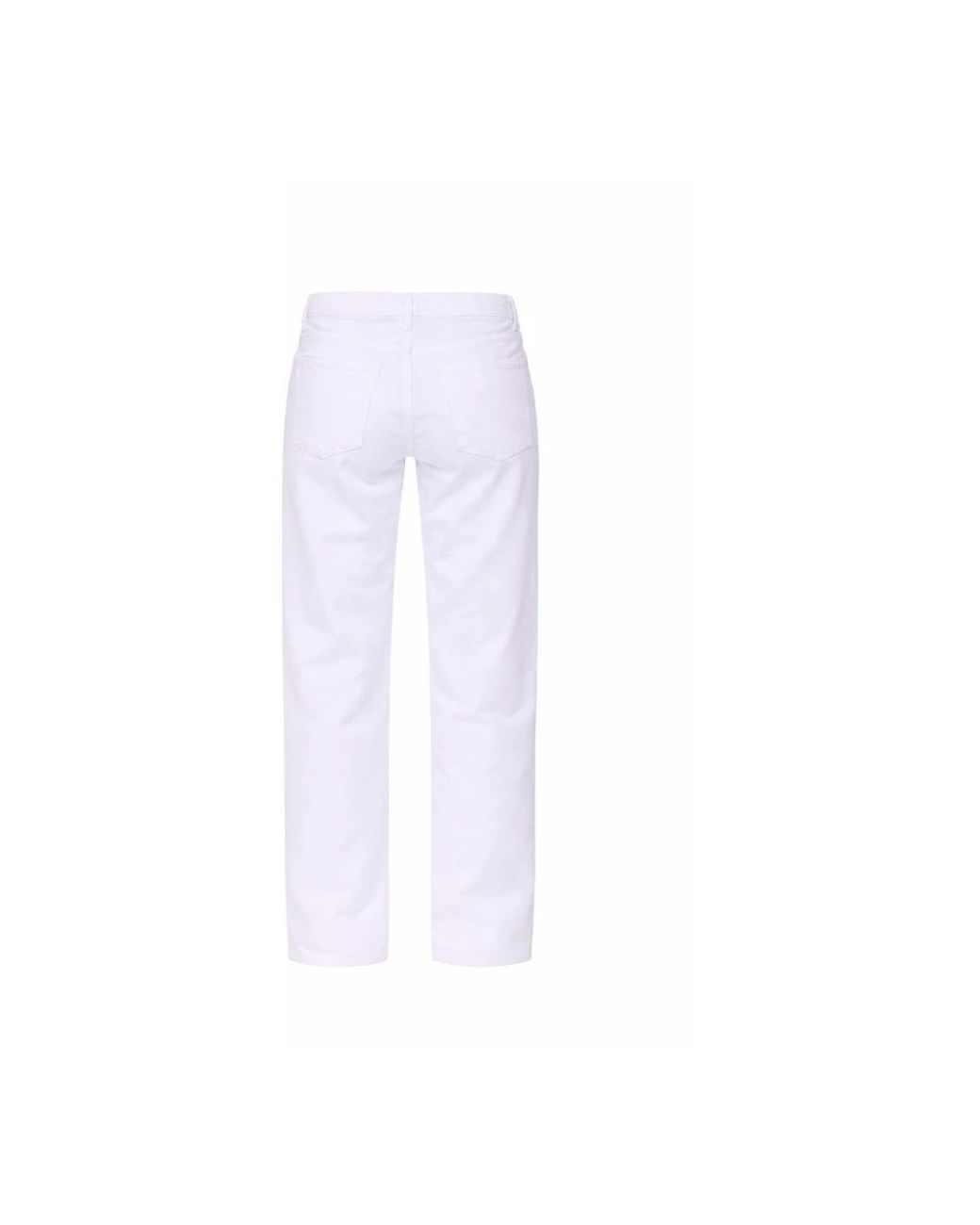 Agolde White Straight Trousers