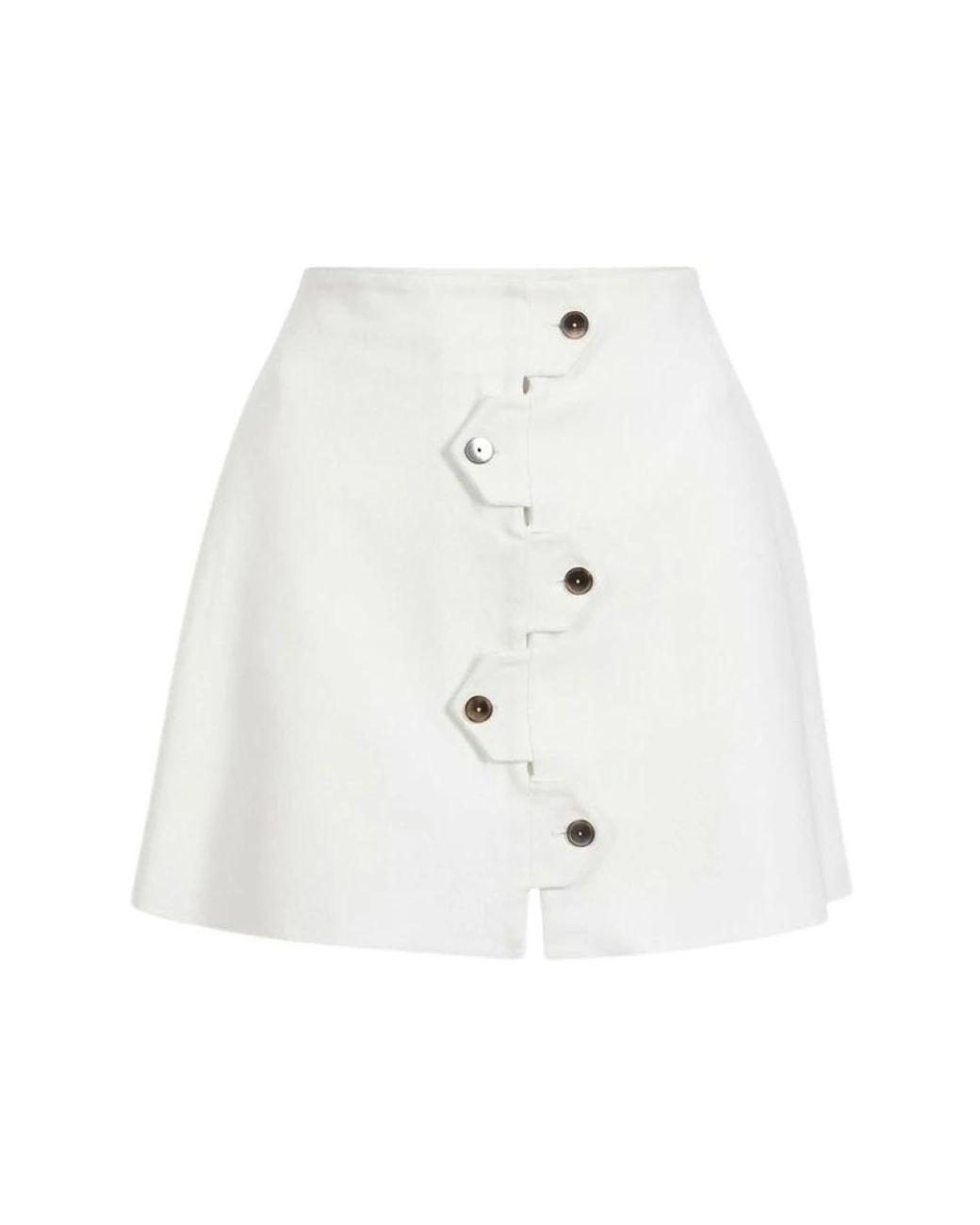Pinko White Short Skirts