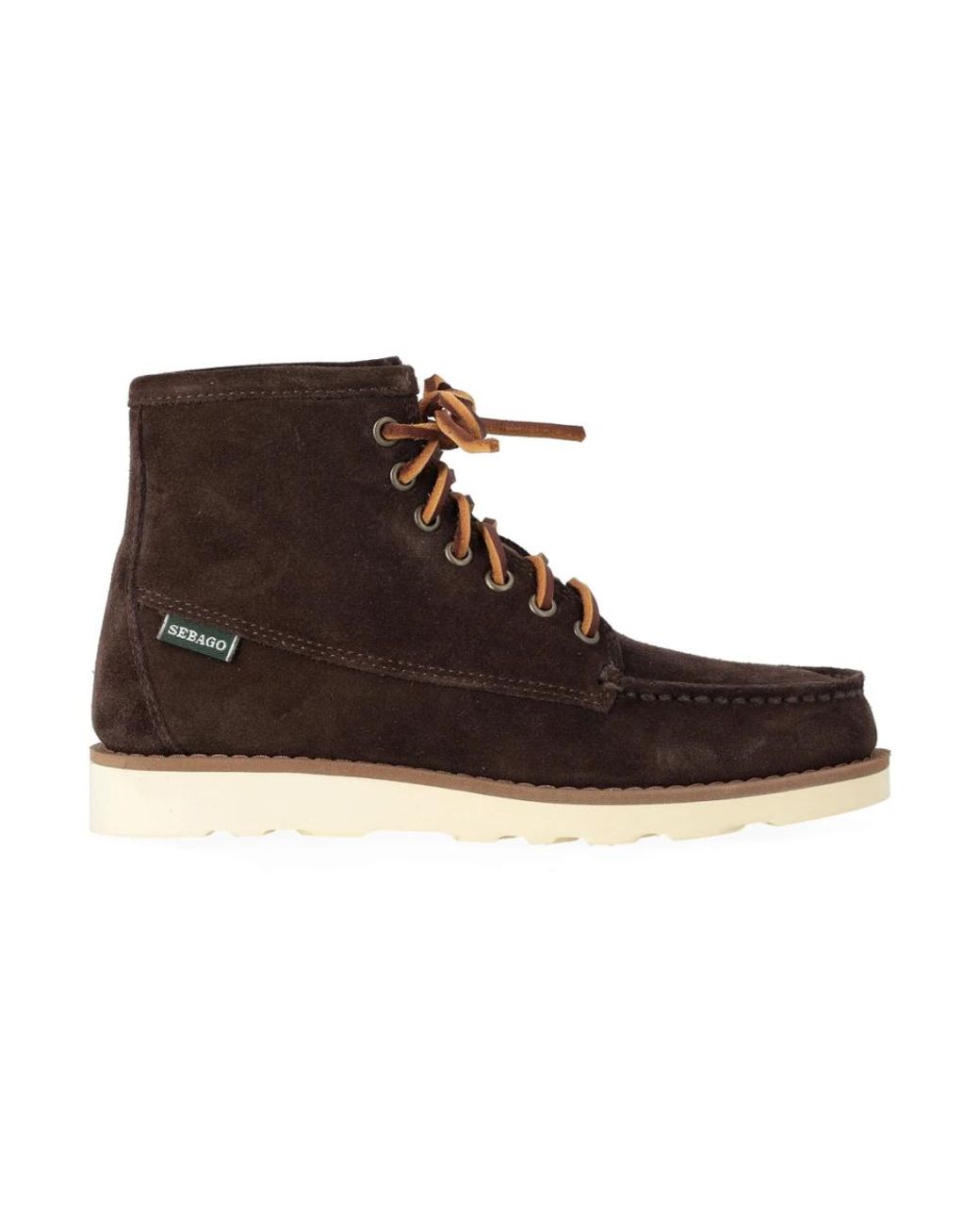 Sebago Brown Lace-Up Boots