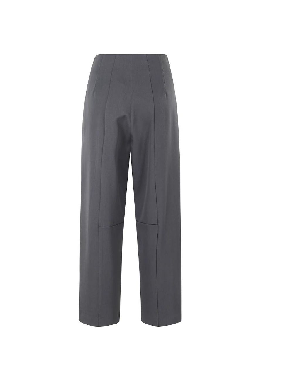 Erika Cavallini Semi Couture Gray Cropped Trousers