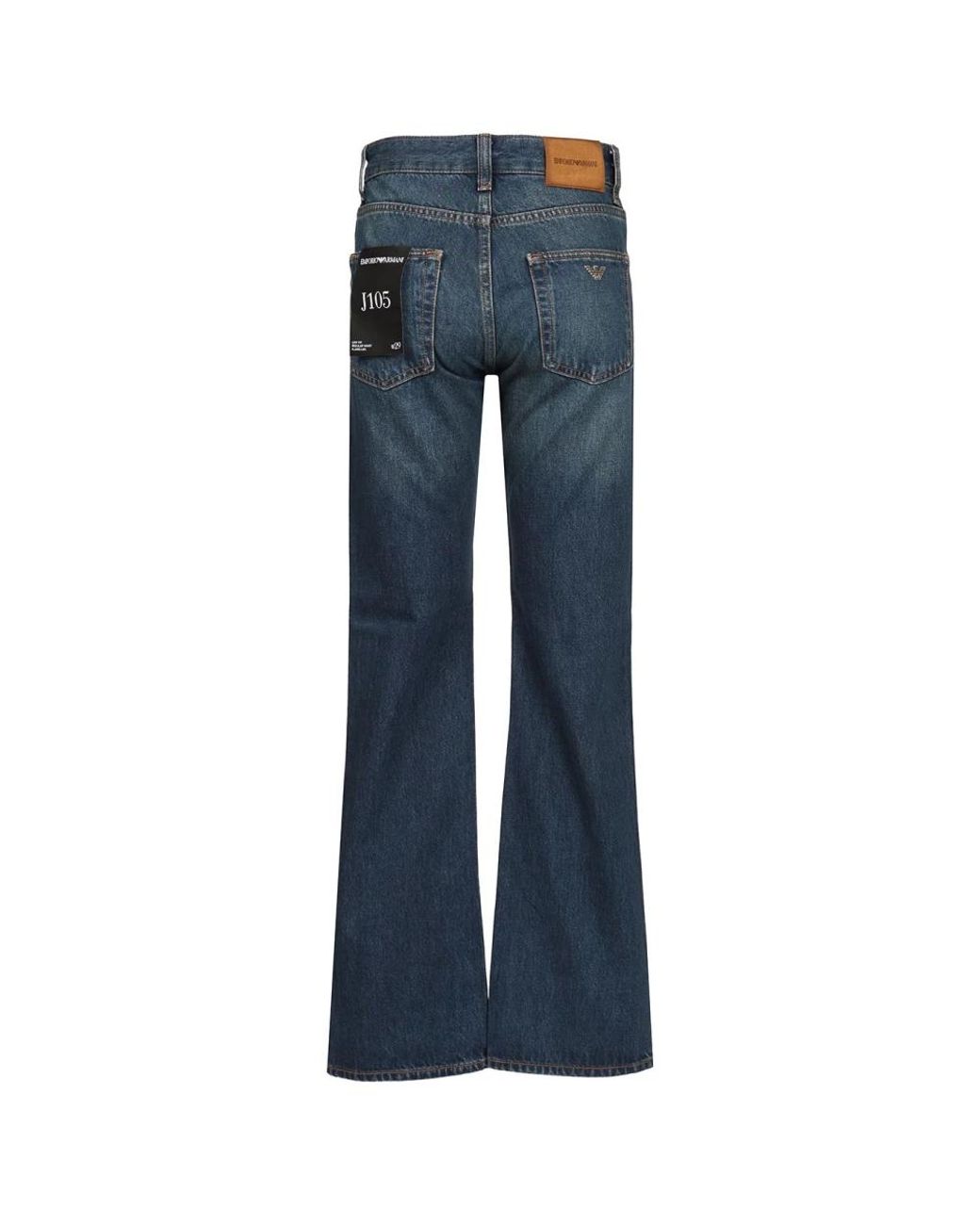 Emporio Armani Blue Straight Fit Jeans for men
