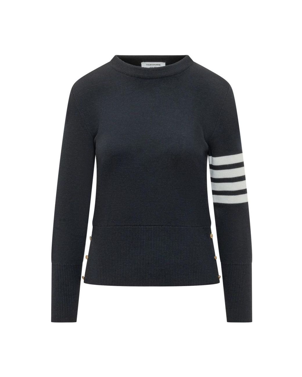 Thom Browne Blue Round-Neck Knitwear