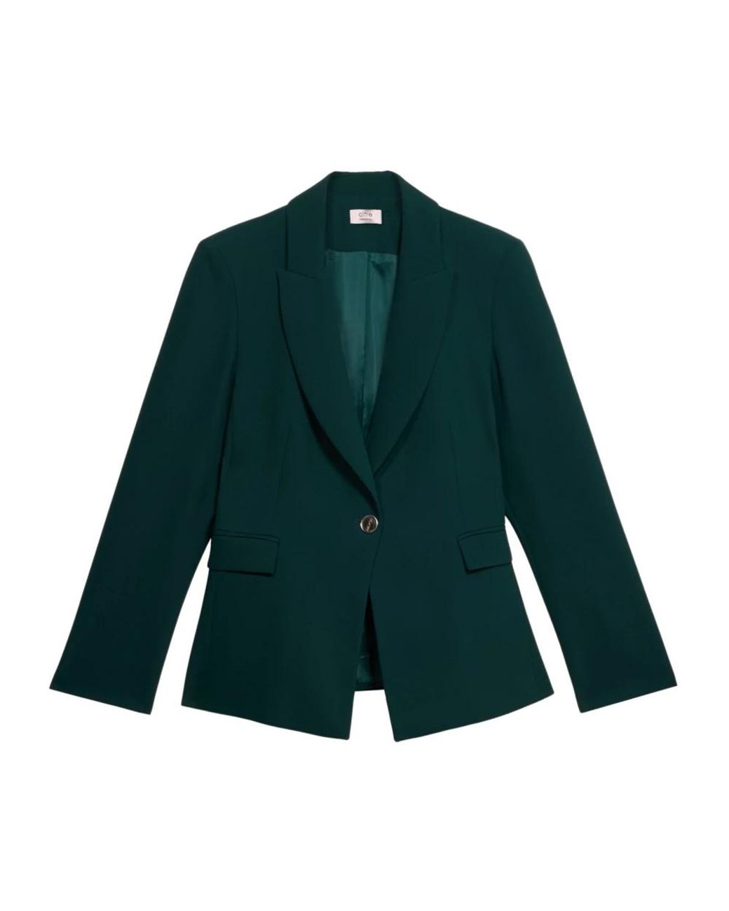 Oltre Crepe Fabric Blazer in het Green