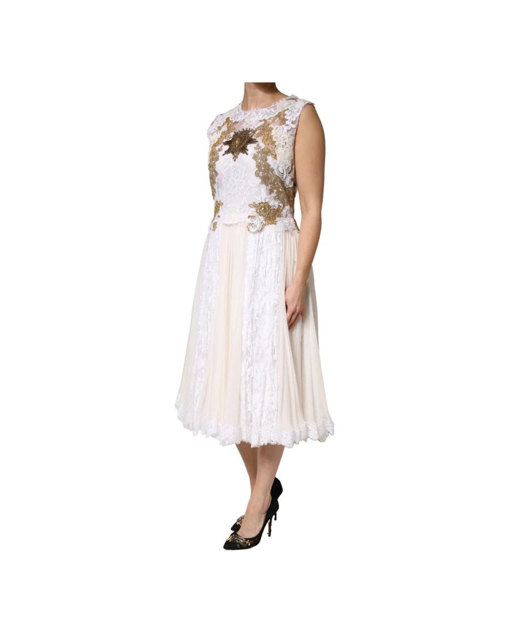 Dolce & Gabbana White Midi Dresses