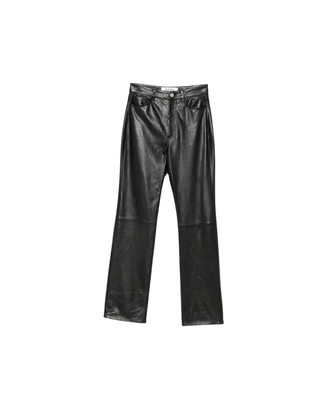 Rohe Black Leather Trousers