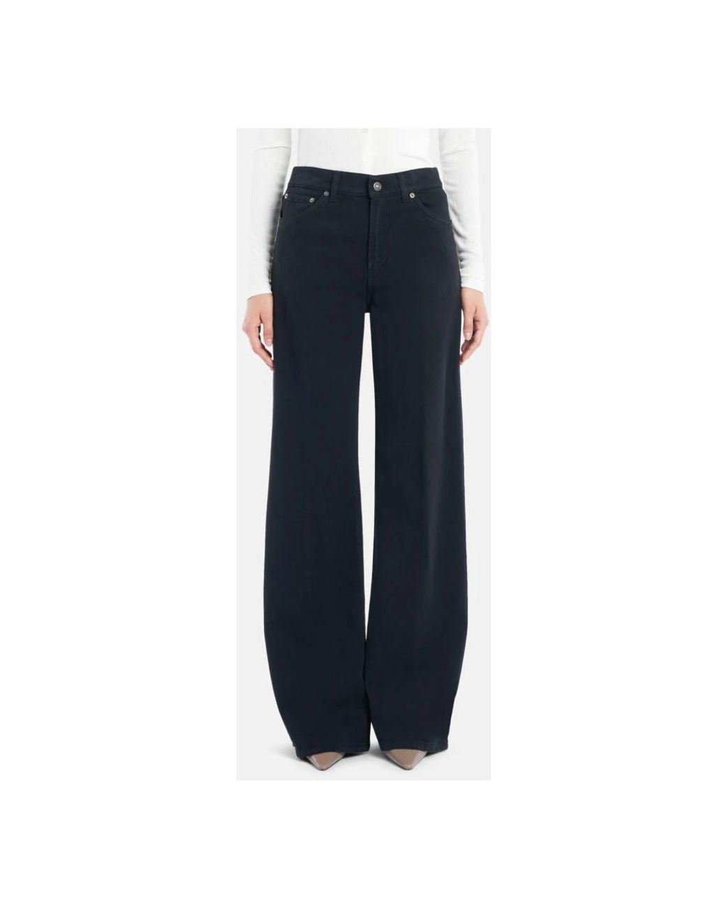 Dondup Black Wide Jeans
