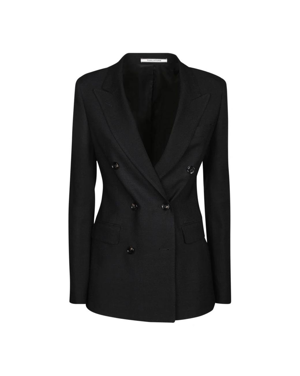 Tagliatore Jassen ,Zwart ,Dameskleding Jas Zwart Ss 25 in het Black