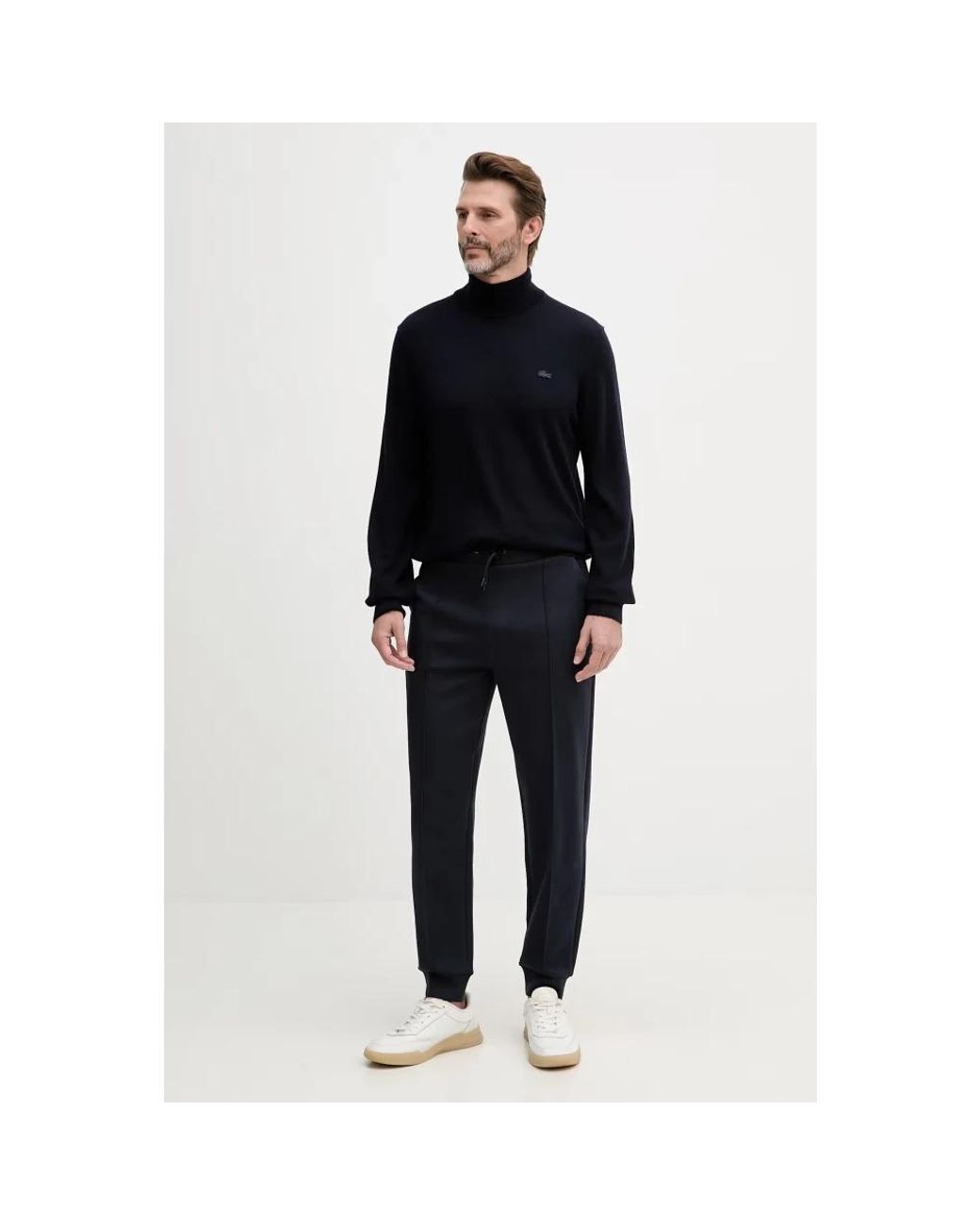 Turtlenecks Lacoste de hombre de color Black