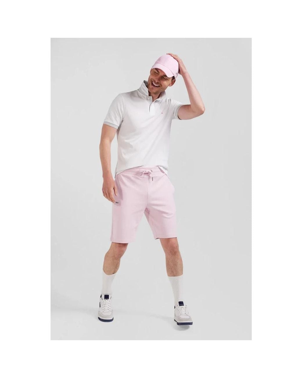 Eden Park White Casual Summer Chino Shorts for men