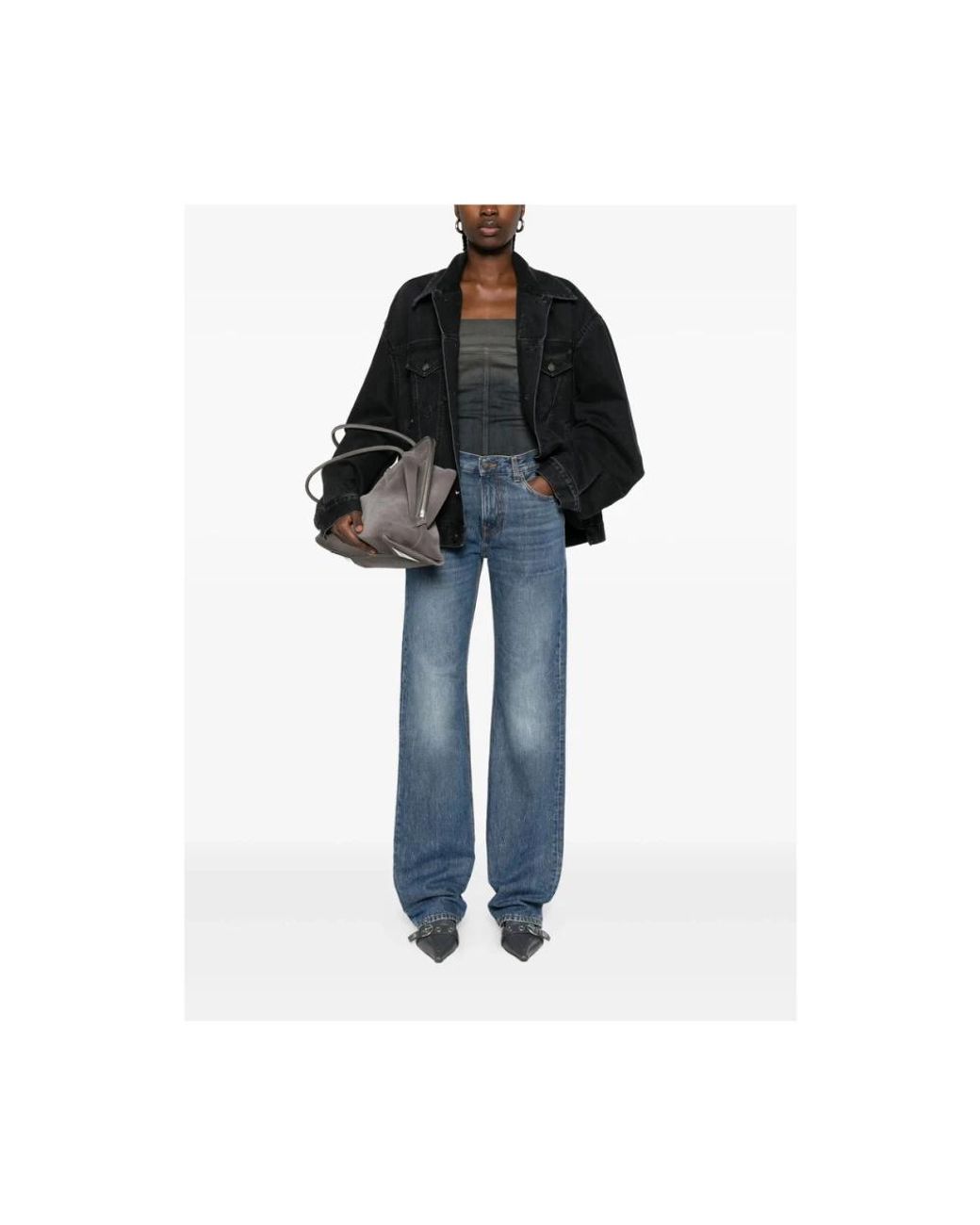 Haikure Blue Straight Fit Jeans