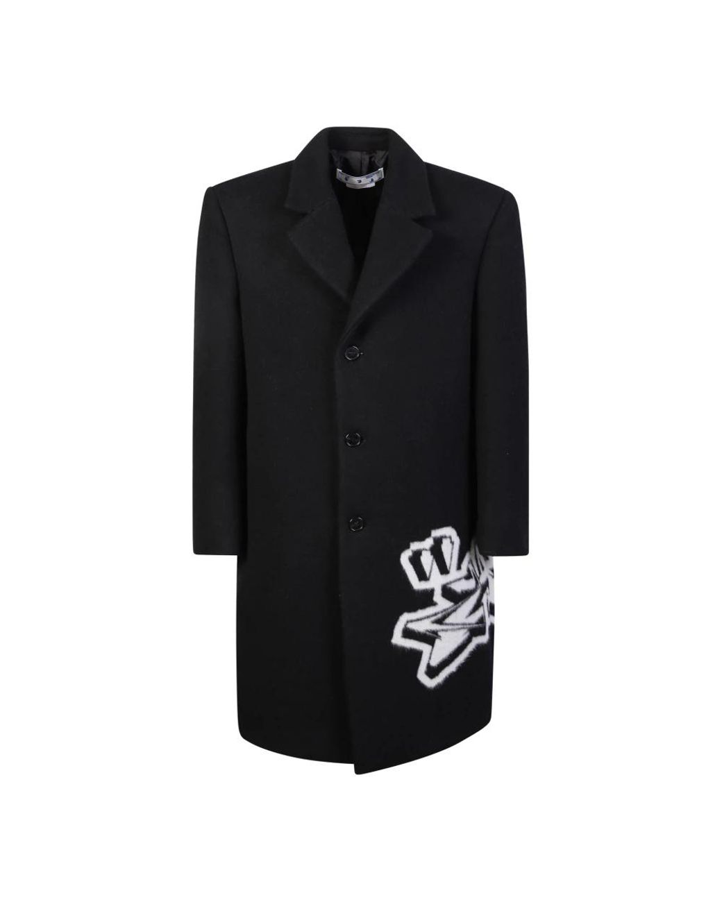 Single-Breasted Coats Off-White c/o Virgil Abloh de hombre de color Black