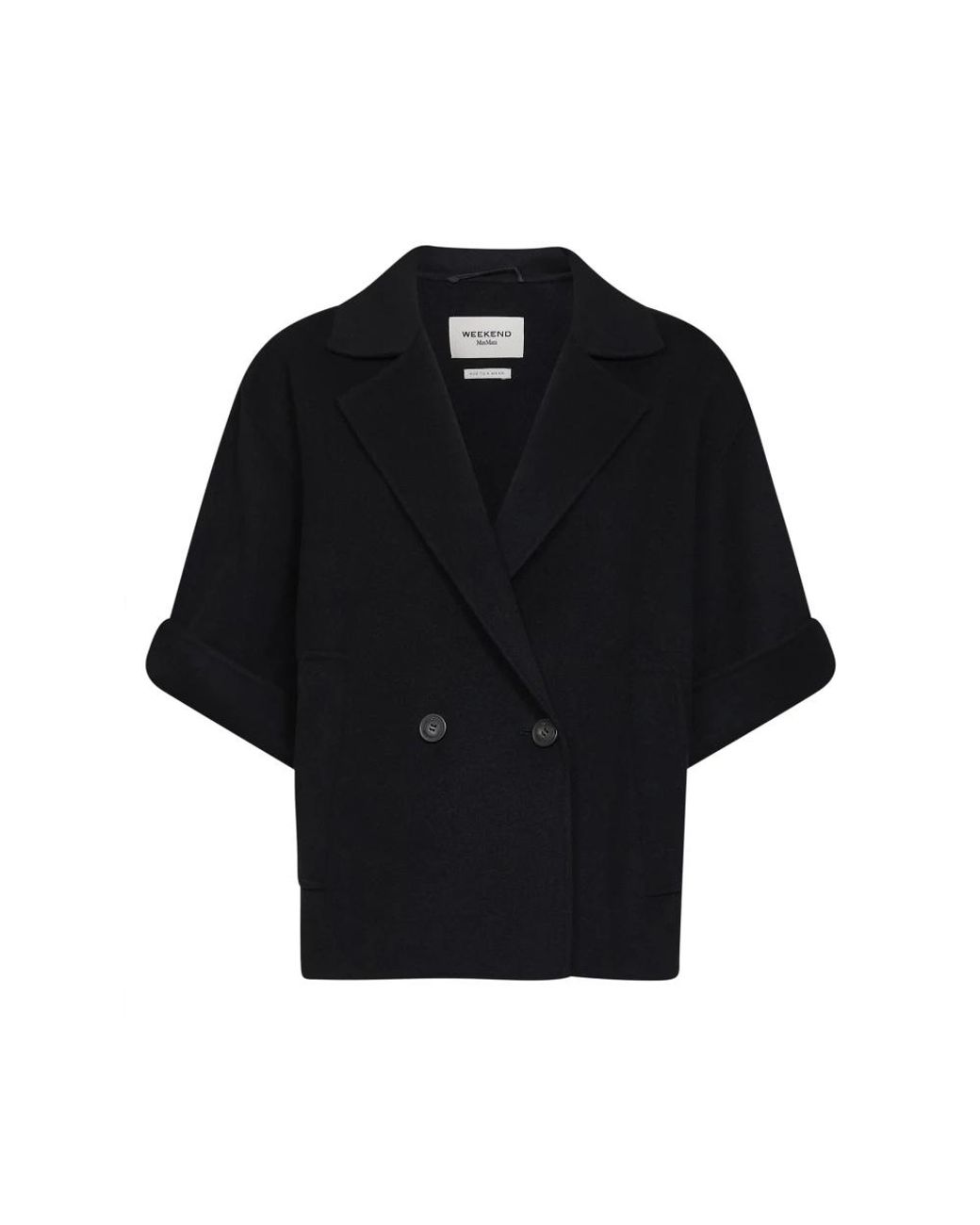 Weekend by Maxmara Black Double-Breasted Coats