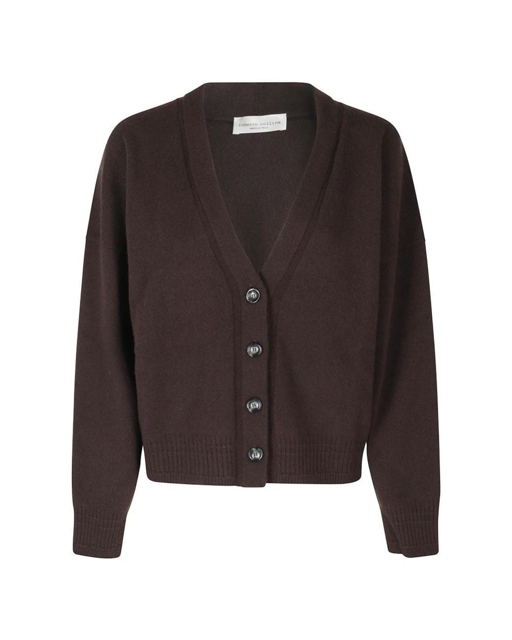 Cardigans Roberto Collina de color Black