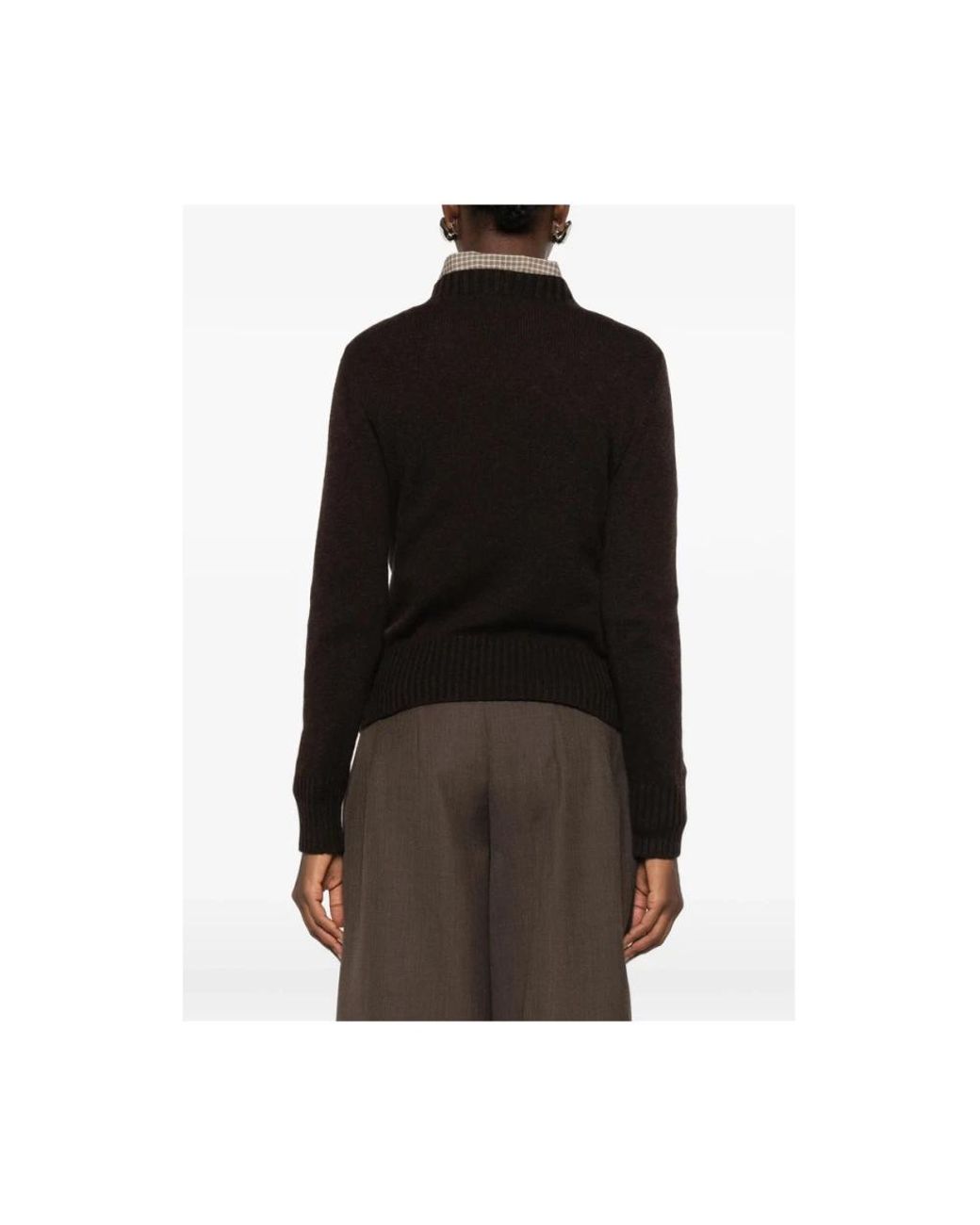 Aragona Black Round-Neck Knitwear