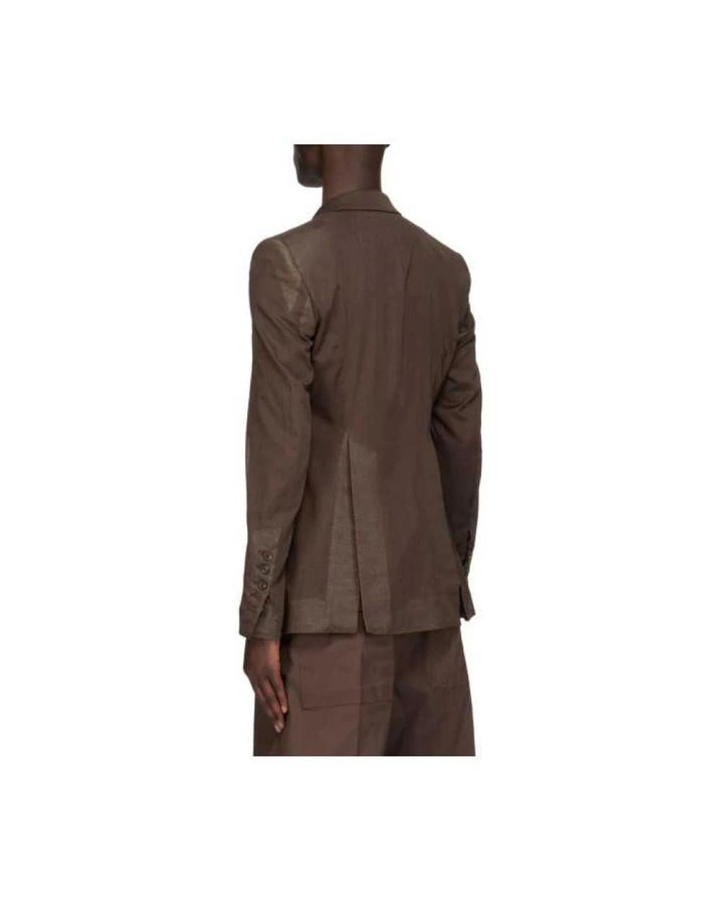 Rick Owens Brown Blazers for men