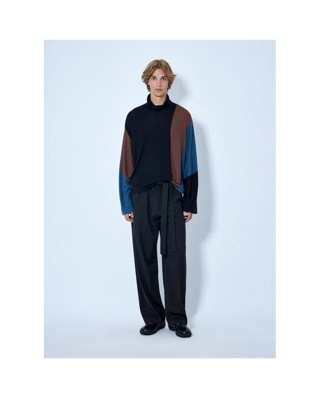 Kiko Kostadinov Blue Wide Trousers for men