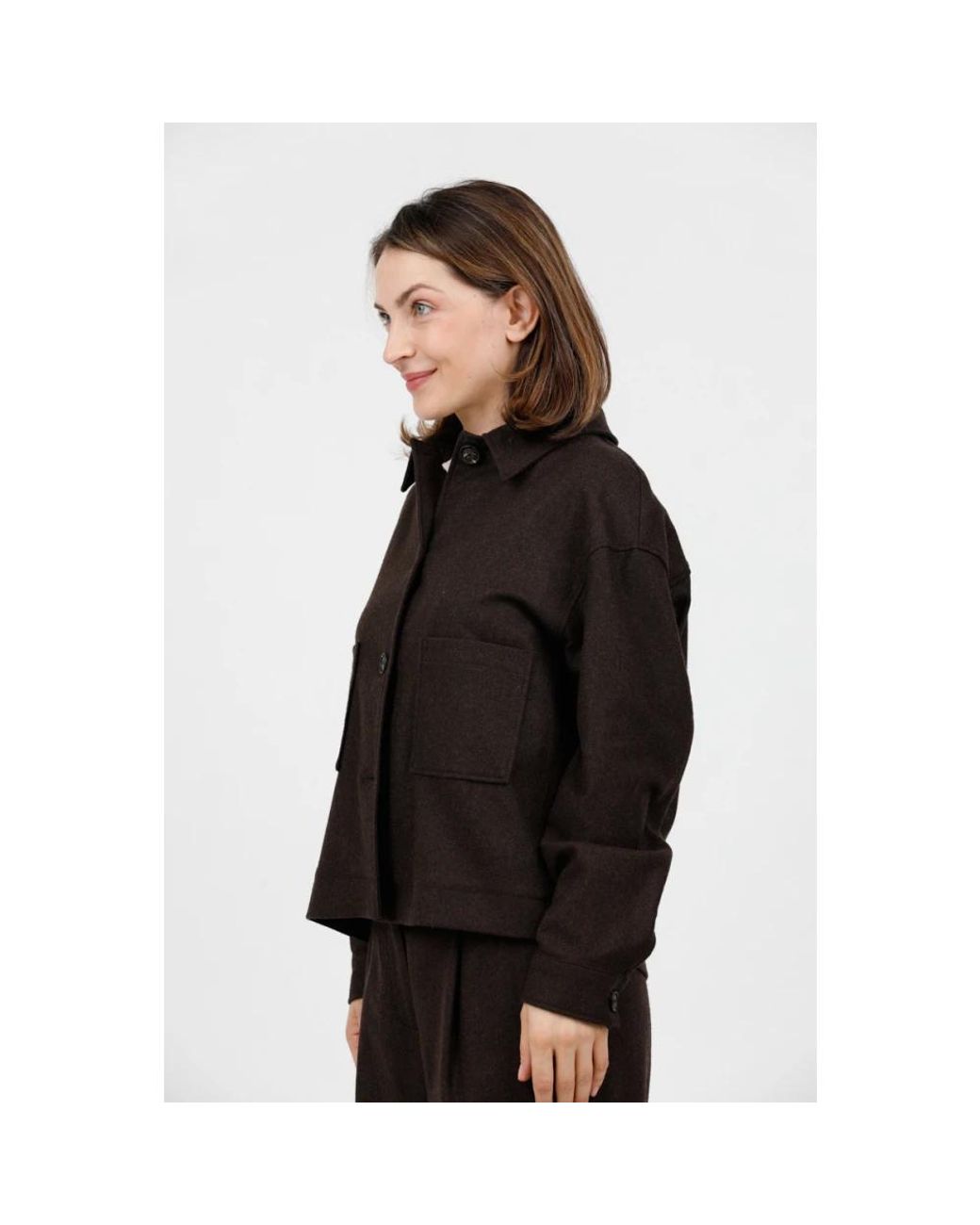 Tweed Jackets Circolo 1901 de color Black