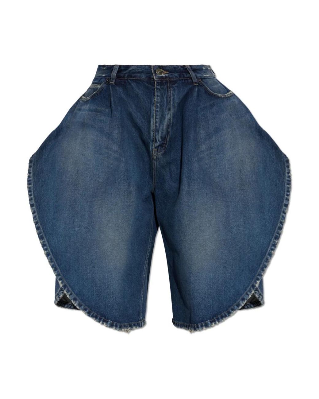 Balenciaga Blue Denim Shorts