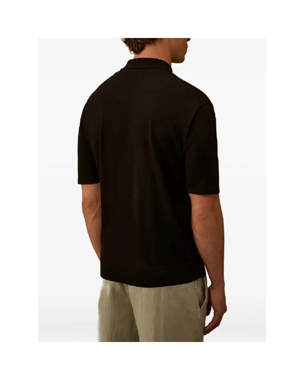 C P Company Black Polo Shirts for men