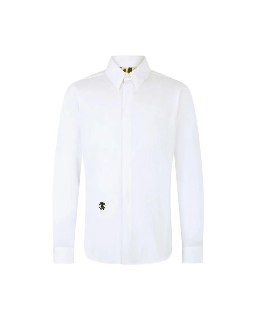Roberto Cavalli White Formal Shirts for men