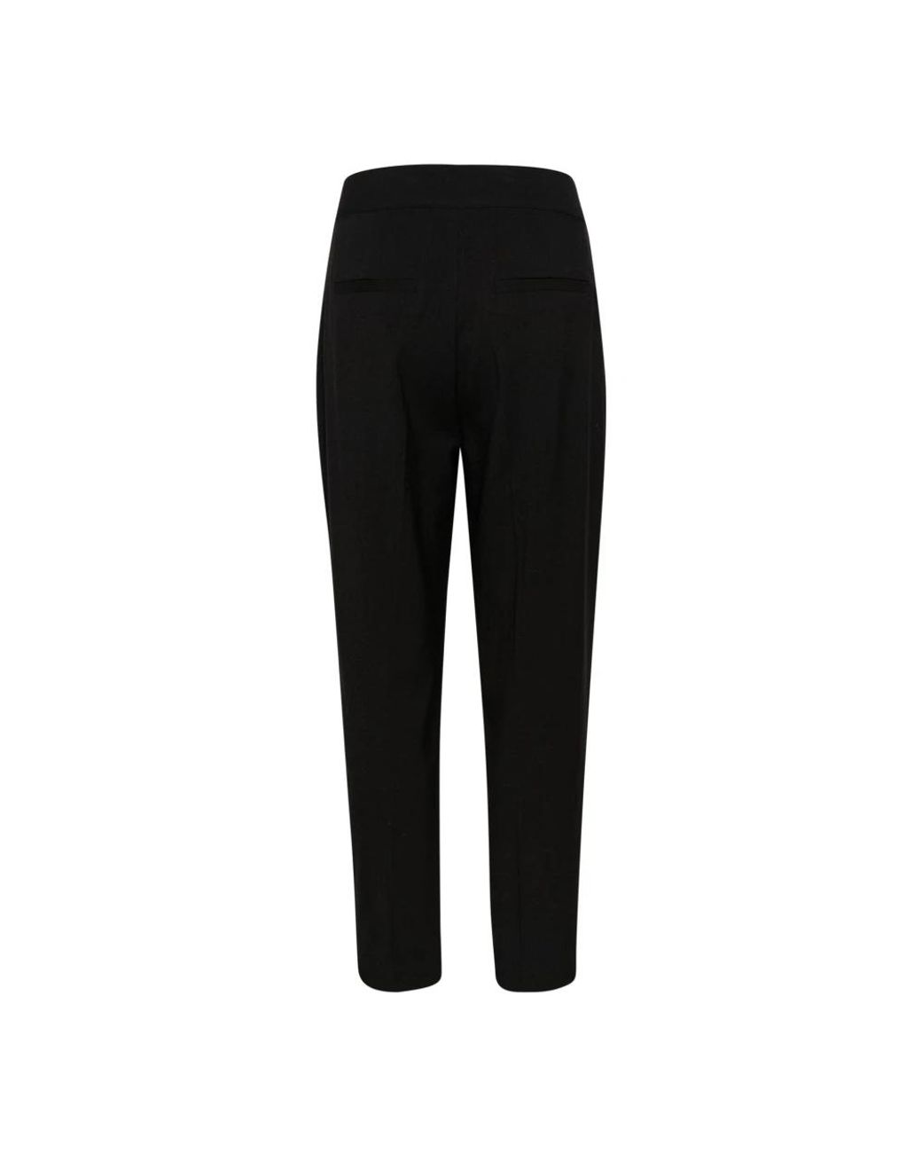 Cropped Trousers Kaffe de color Black