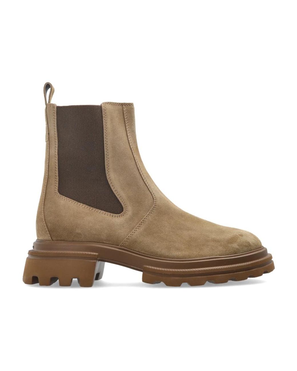 Hogan Brown Chelsea Boots