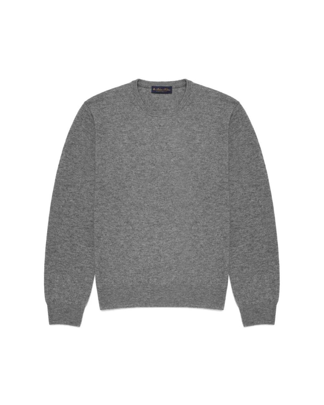 Brooks Brothers Gray Round-Neck Knitwear for men