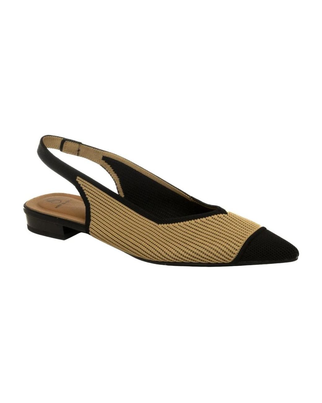 Miss Elastic Brown Ballerina Shoes